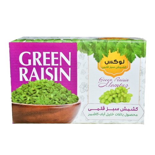 کارتن 5 کیلویی کشمش سبز قلمی